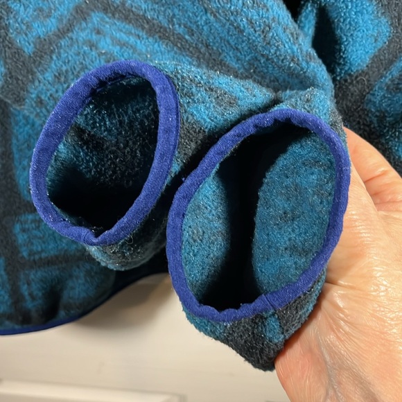 Patagonia Synchilla Snap-T Fleece Pullover Blue Forge Aztec Men’s M Women’s L - Picture 5 of 16